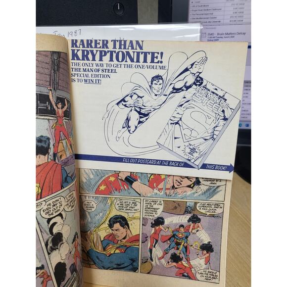 Action Comics #584 (1987) 1st John Byrne Art / 1st app Post Crisis Superman - Picture 7 of 7